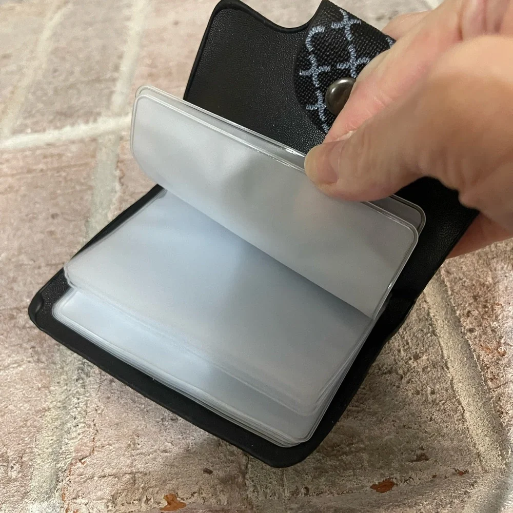 Elegant Black/Blue Patterned Handbag Set - Picture 15 of 17